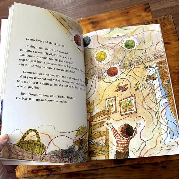 Vintage '96 PJ Library Red, Blue & Yellow Yarn A Tale Of Forgiveness Jewish Book - Picture 5 of 10